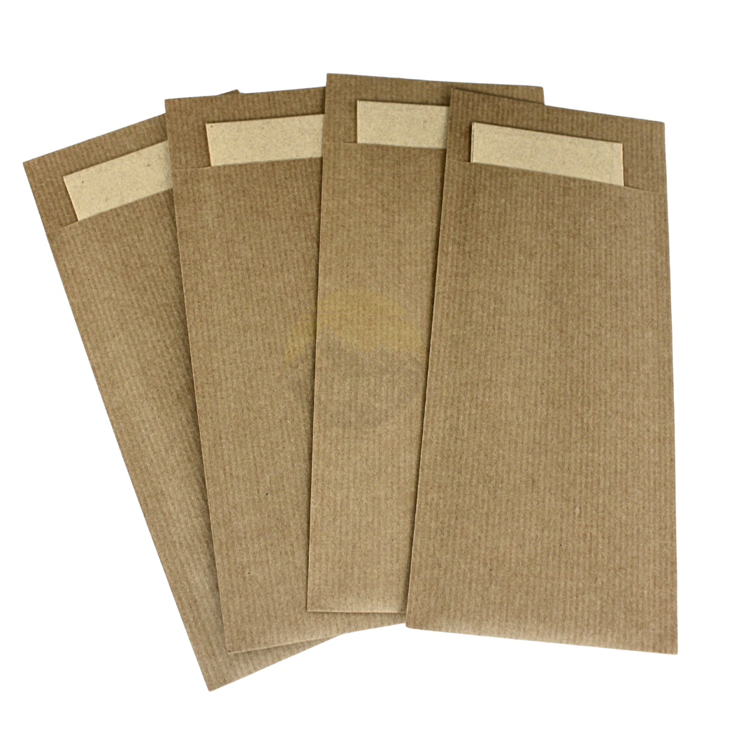 Bestekzakjes inclusief tissue - 100 stuks