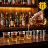 Shotglazen Plastic 20cc PET – 1200 stuks | Borrelglaasjes Wegwerp met Vulstreep 2cl Stevig Transparant