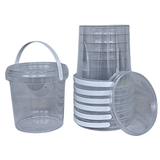 Transparante PP rond bakje 770 ml met tamper evident deksel – Ø 118 mm