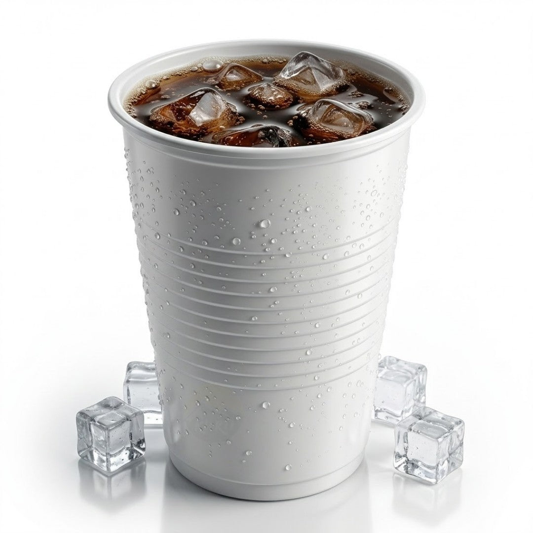 Wegwerpbekers Wit 3000 Stuks - 200ml Plastic – Drinkbekers